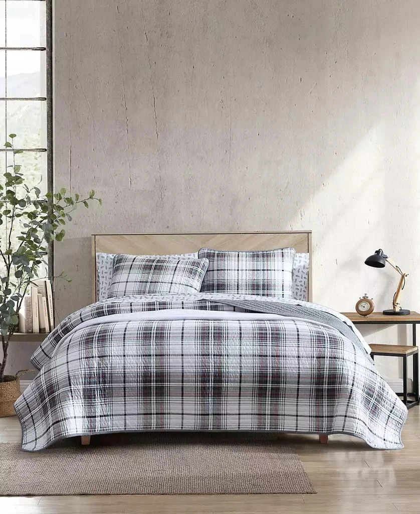 Eddie Bauer Alder Plaid Reversible 3 Piece Quilt Set 1