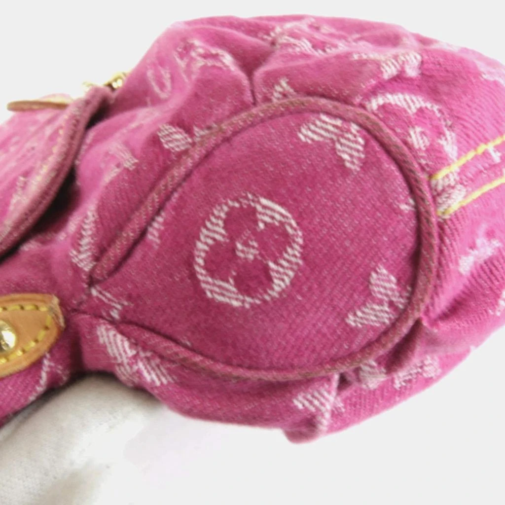 Louis Vuitton Louis Vuitton Pink Monogram Denim Pleaty Shoulder Bag 8