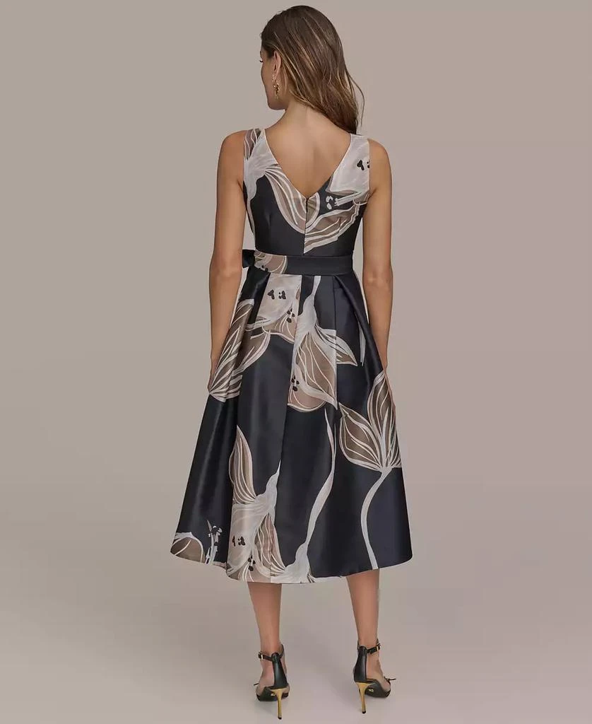 Donna Karan Women's Floral Midi A-Line Dress 5