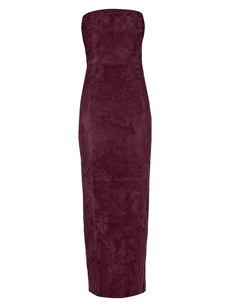 long sleeve high slit maxi dress Athena One Long Sleeve Maxi Dress With High Split
