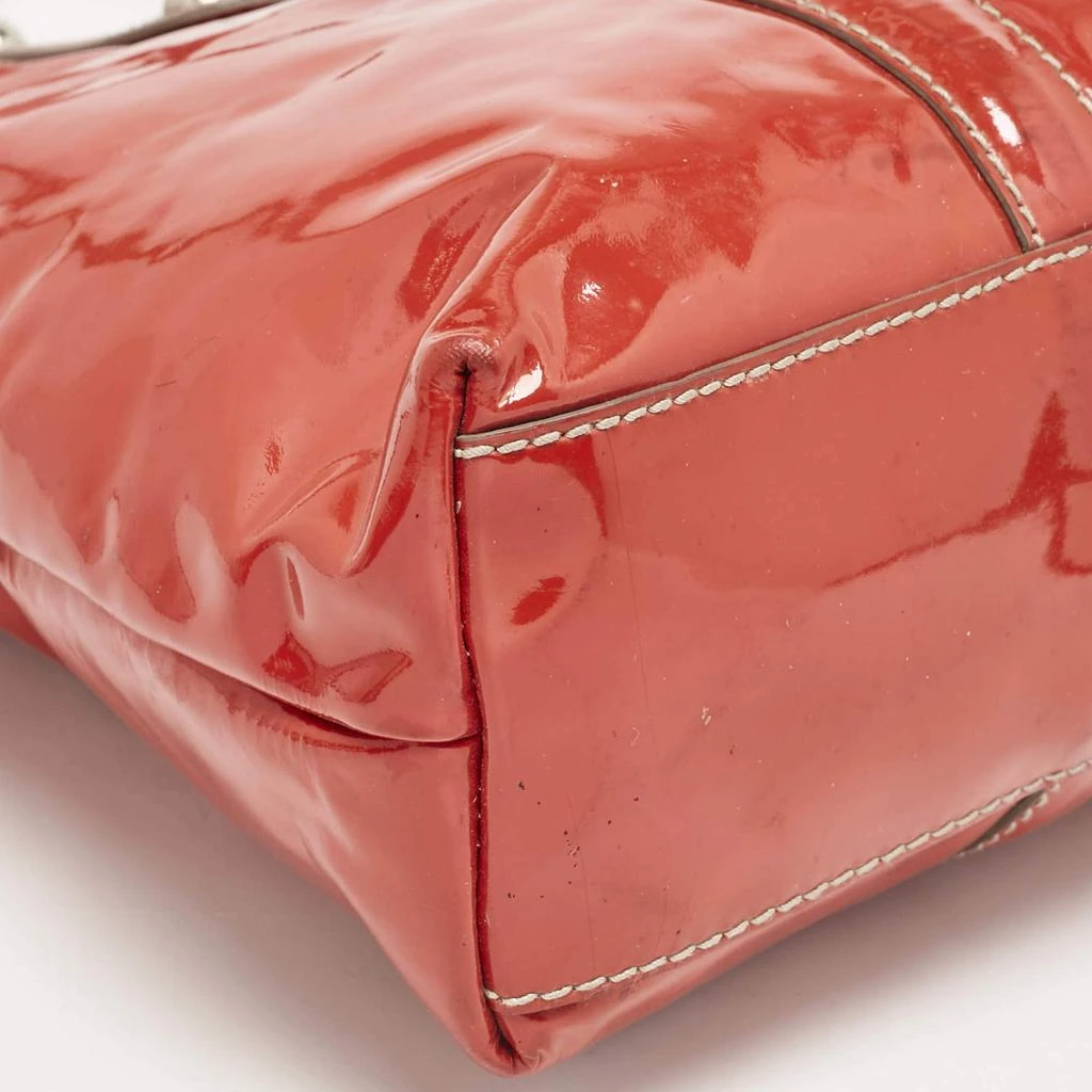 Dolce & Gabbana D&G Red Patent Leather Estelle Tote 16