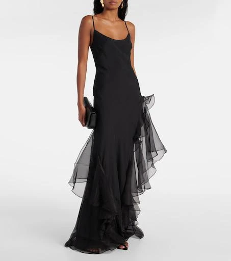 Sage Flounce ruffled sheer silk maxi dress  On Sale Now with Up to 32% Off  | Discover Exclusive Deals & Savings at BeyondStyle  Authentic SIR.  gowns|m|dresses|women|o|clothing|sir|w|e|designers|n with Limited-Time  Discounts, Free