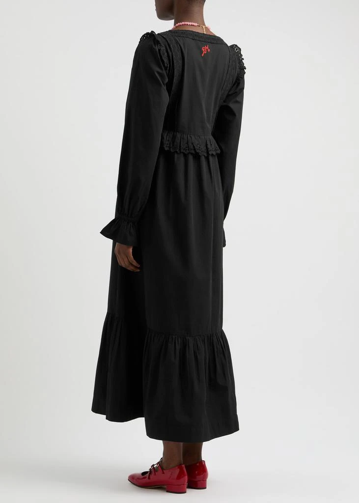 DAMSON MADDER Edith broderie anglaise cotton midi dress  3