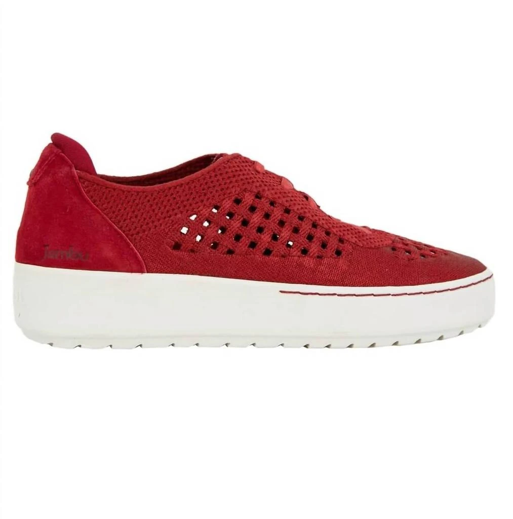 Jambu Women's Lilac Sneaker In Red 2