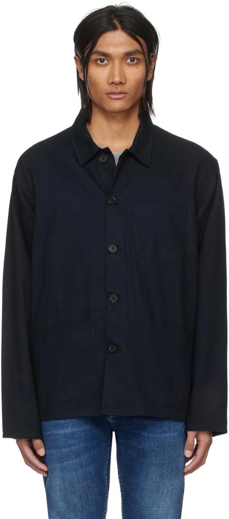 Nudie Jeans Navy Buddy Classic Chore Jacket 1