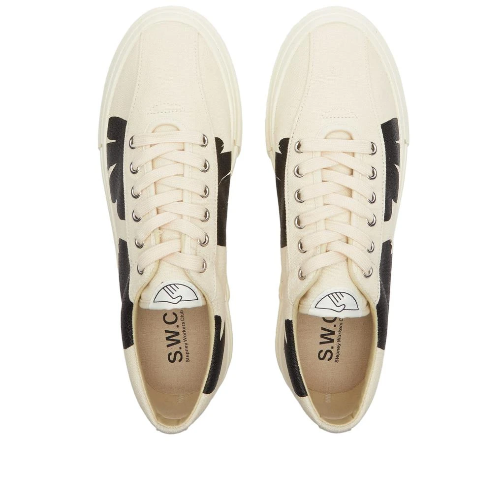 Stepney Workers Club Stepney Workers Club Dellow Shroom Hands Print Sneaker 5