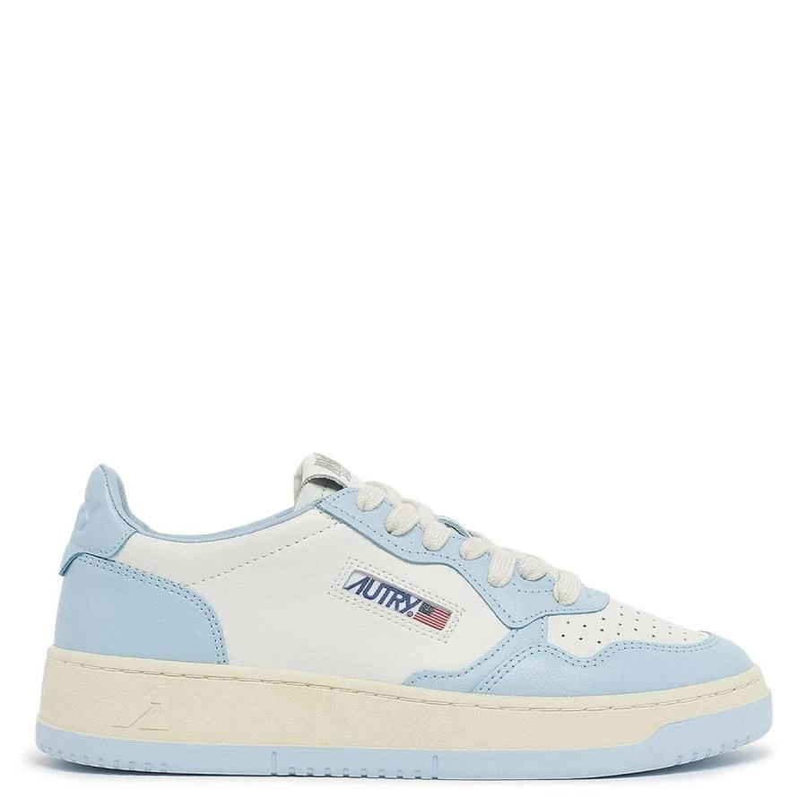 Autry Autry Ladies Blue Wmns Medalist Low Top Sneakers, Brand Size 35 ( US Size 5 ) 1