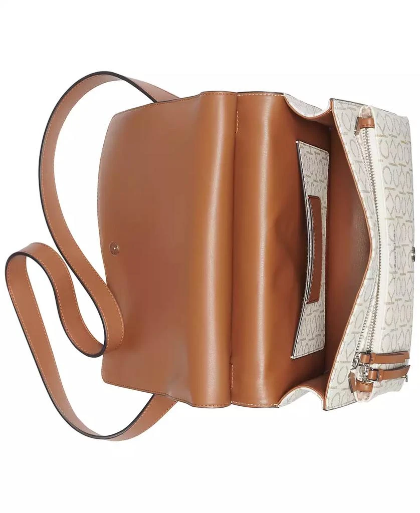 Calvin Klein Havana Flap Signature Small Messenger Bag 4