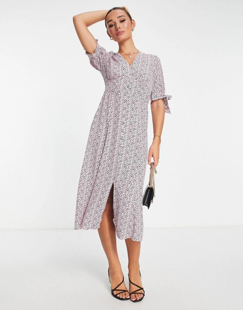 Whistles Whistles cheetah print dress in pink 4