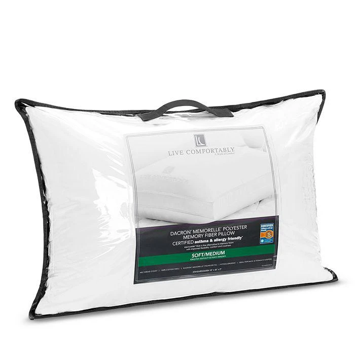 Live Comfortably Asthma & Allergy Friendly Soft/Medium Memorelle Pillows 1
