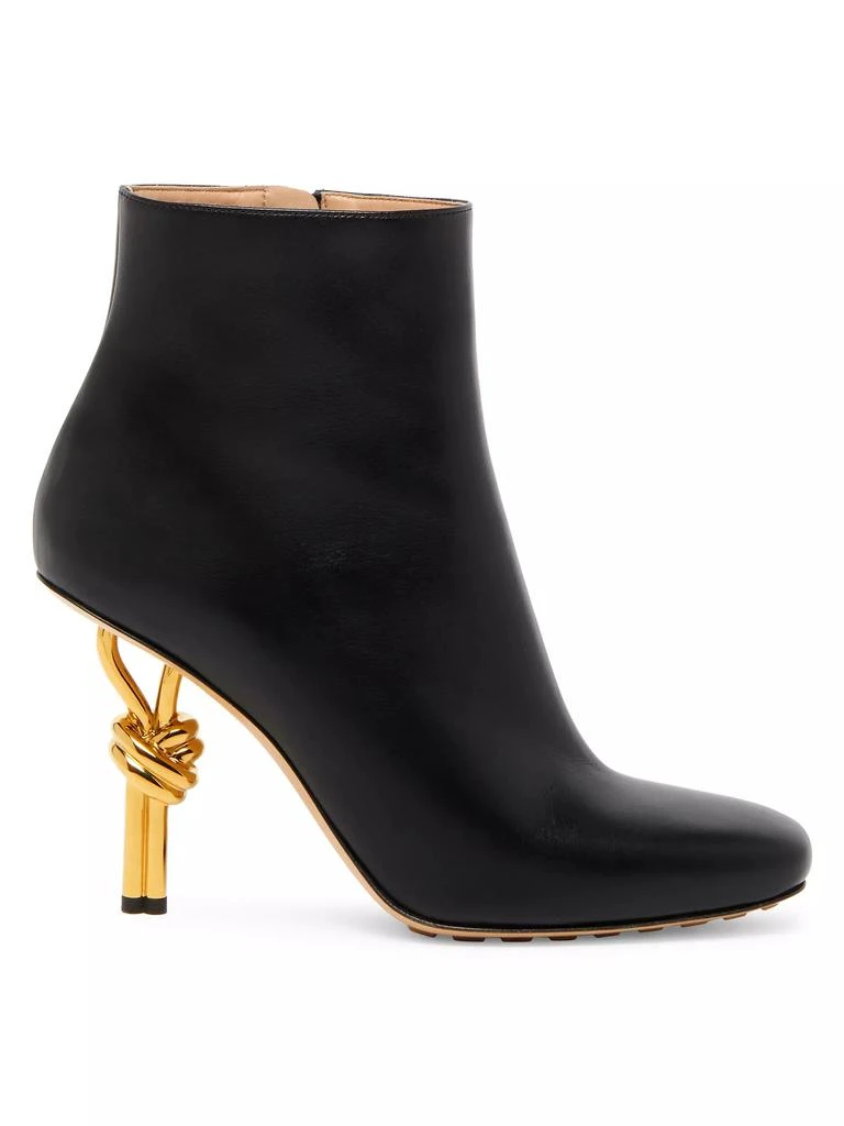 Bottega Veneta 90MM Knot-Heel Leather Booties 1