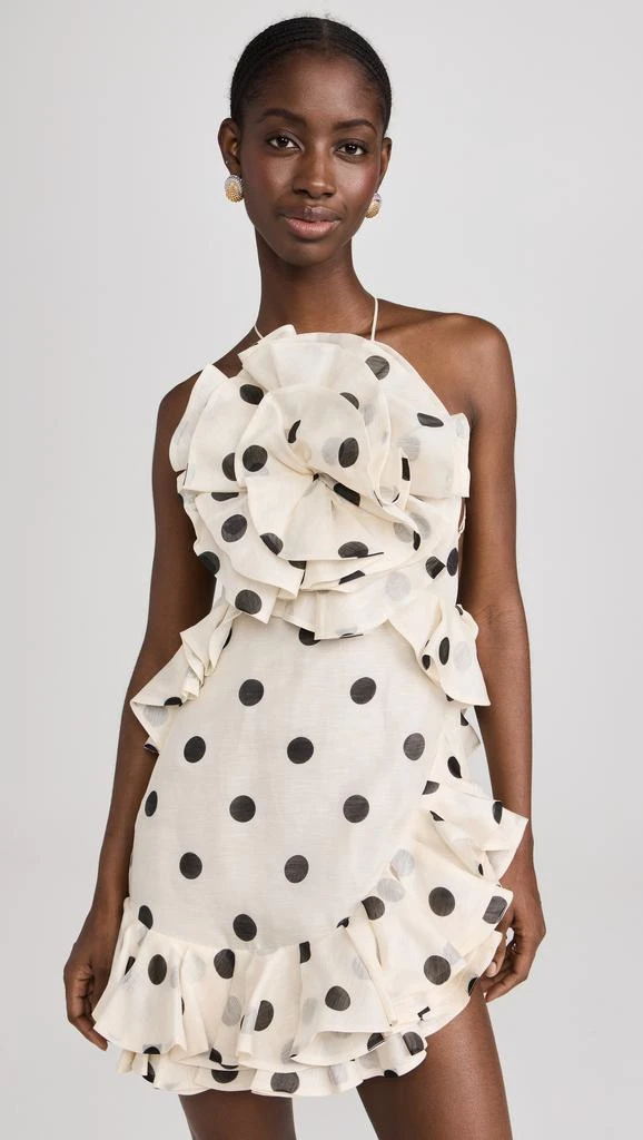 Zimmermann Crush Ruffle Halter Mini Dress 1