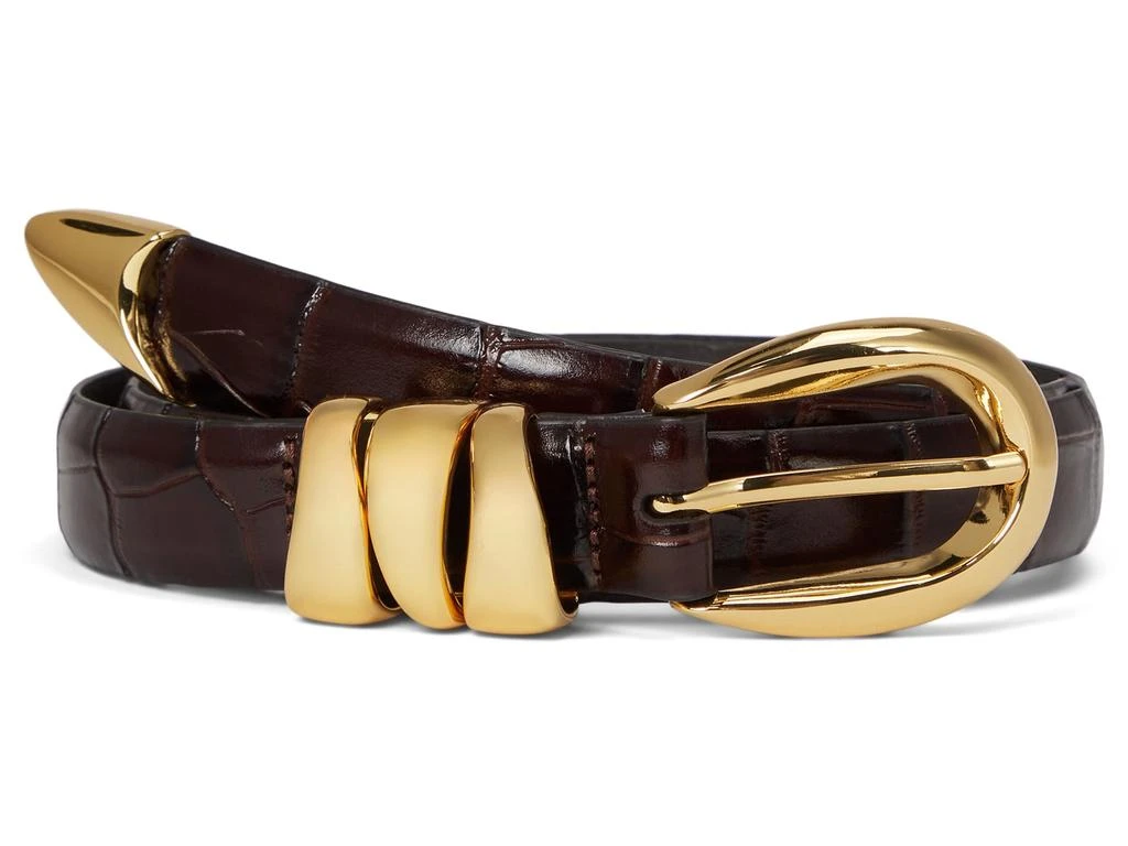 Madewell Triple Keeper Belt: Croco 1