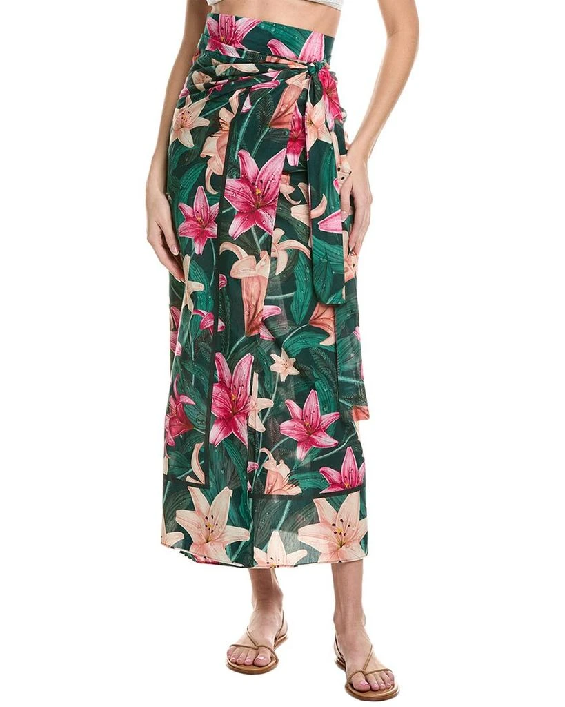 Agua by Agua Bendita Rocio Silk-Blend Pareo 1