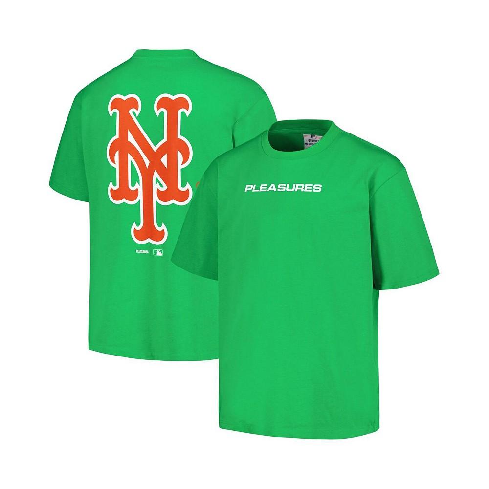 PLEASURES Men's Green New York Mets Ballpark T-shirt