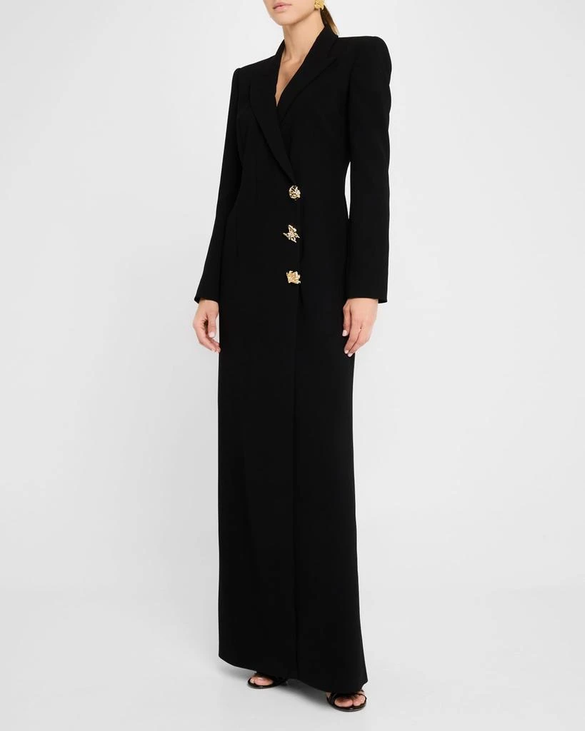 Zuhair Murad Double-Breasted Cady Maxi Tuxedo Dress 4