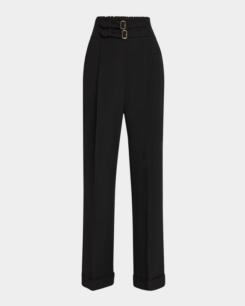 Marella Aguzze High-Rise Canvas Trousers 1