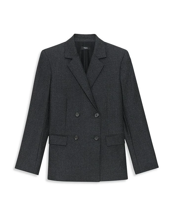 Theory Wool Slim Double Breasted Blazer 9