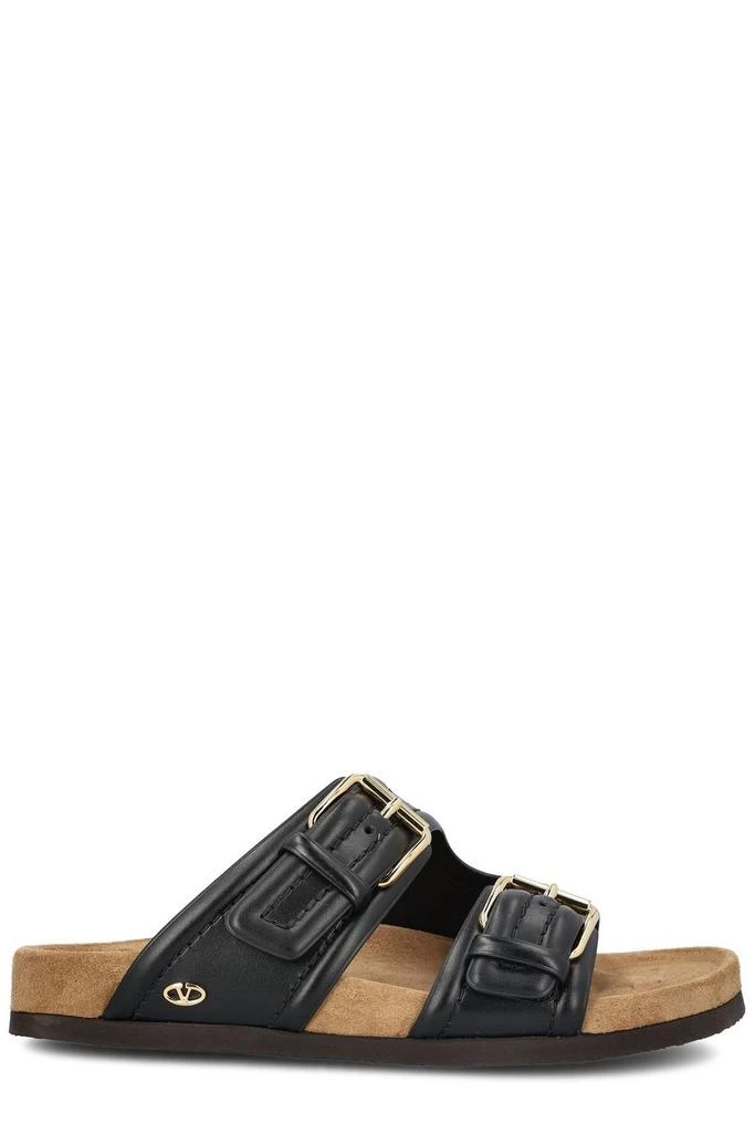 Shop Valentino Fussfriend Double-Strap Slip-On Slides on  display picture 1