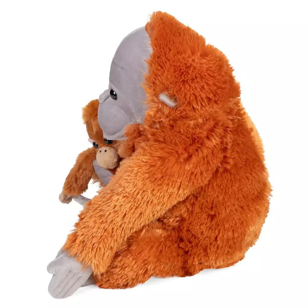 Wild Republic Mom and Baby Orangutan Plush, Stuffed Animal, Plush Toy, Gifts for Kids, Zoo Animals, 12 Inches 3