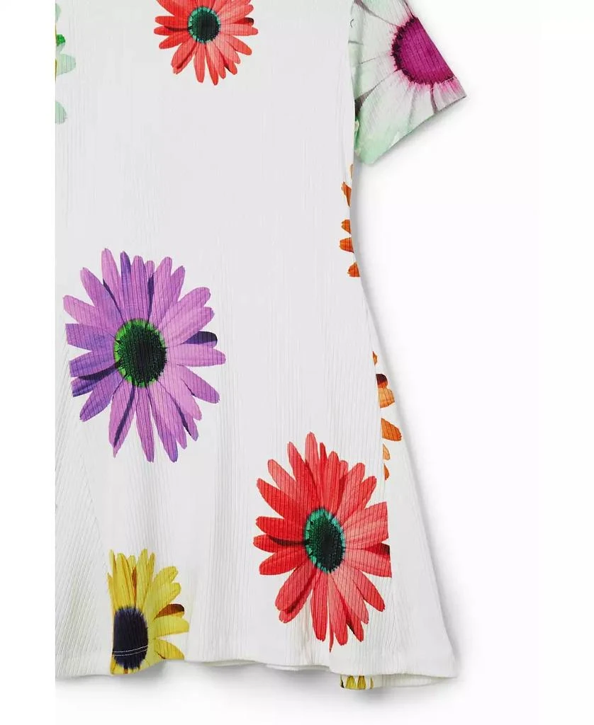 Desigual Girls Girls's Short ribbed daisy dress 5