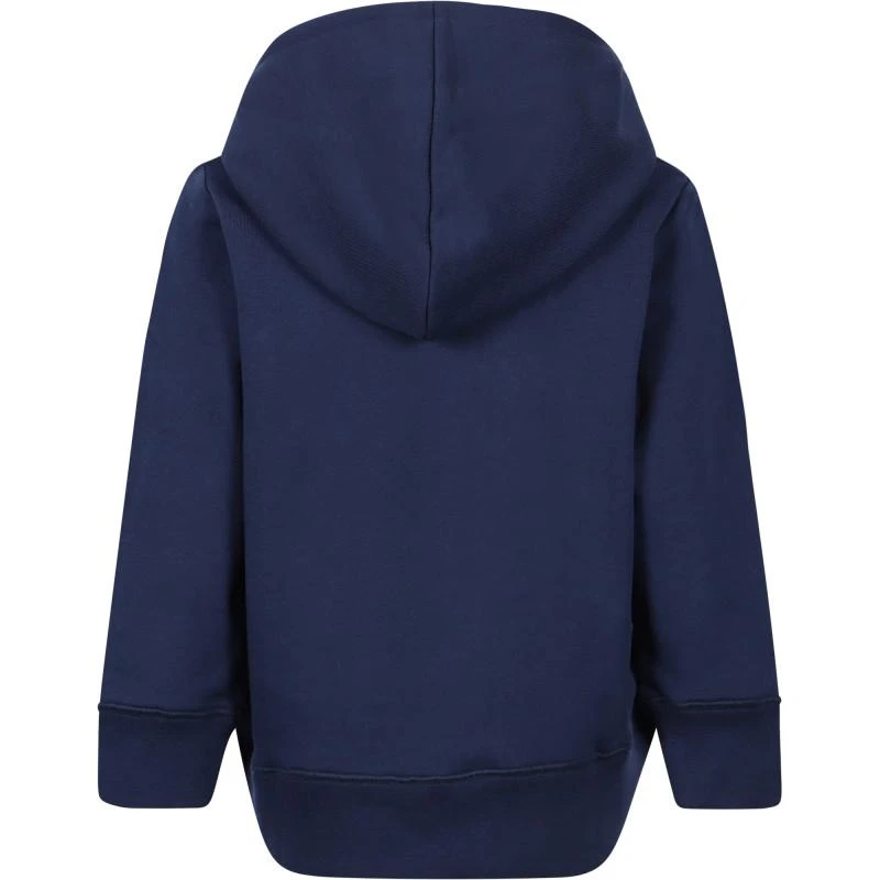 Stella McCartney Kids Pizza slice print organic cotton hoodie in navy 2