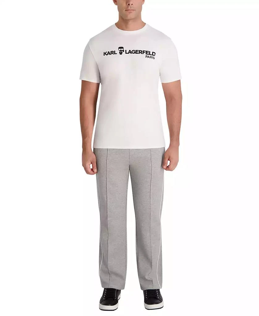 Karl Lagerfeld Paris Men's Metal Logo Patch Track Pants 2