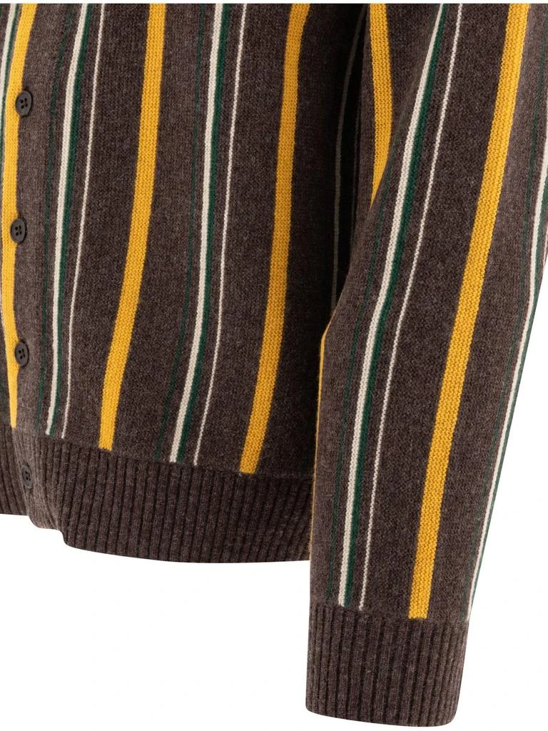 BEAMS PLUS Beams Plus Striped Knit Cardigan 4