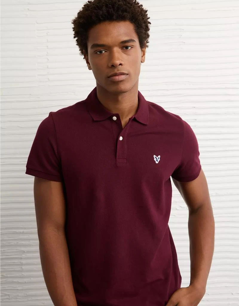 AE AE Lived-In Slim Fit Pique Polo Shirt 1