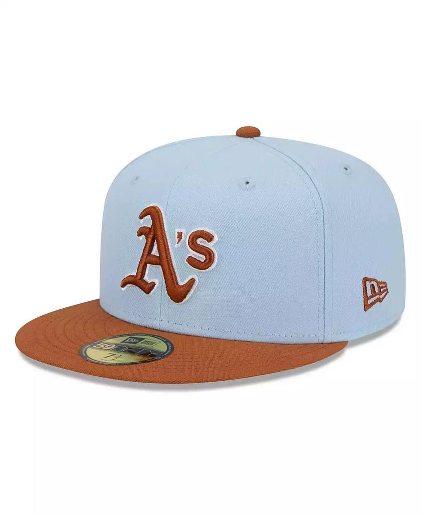 New Era Men's Light Blue/Brown Oakland Athletics Spring Color Basic Two ...