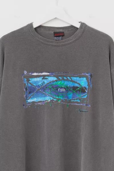 Gramicci Vintage 1990s Distressed Gramicci Long Sleeve Graphic T-Shirt