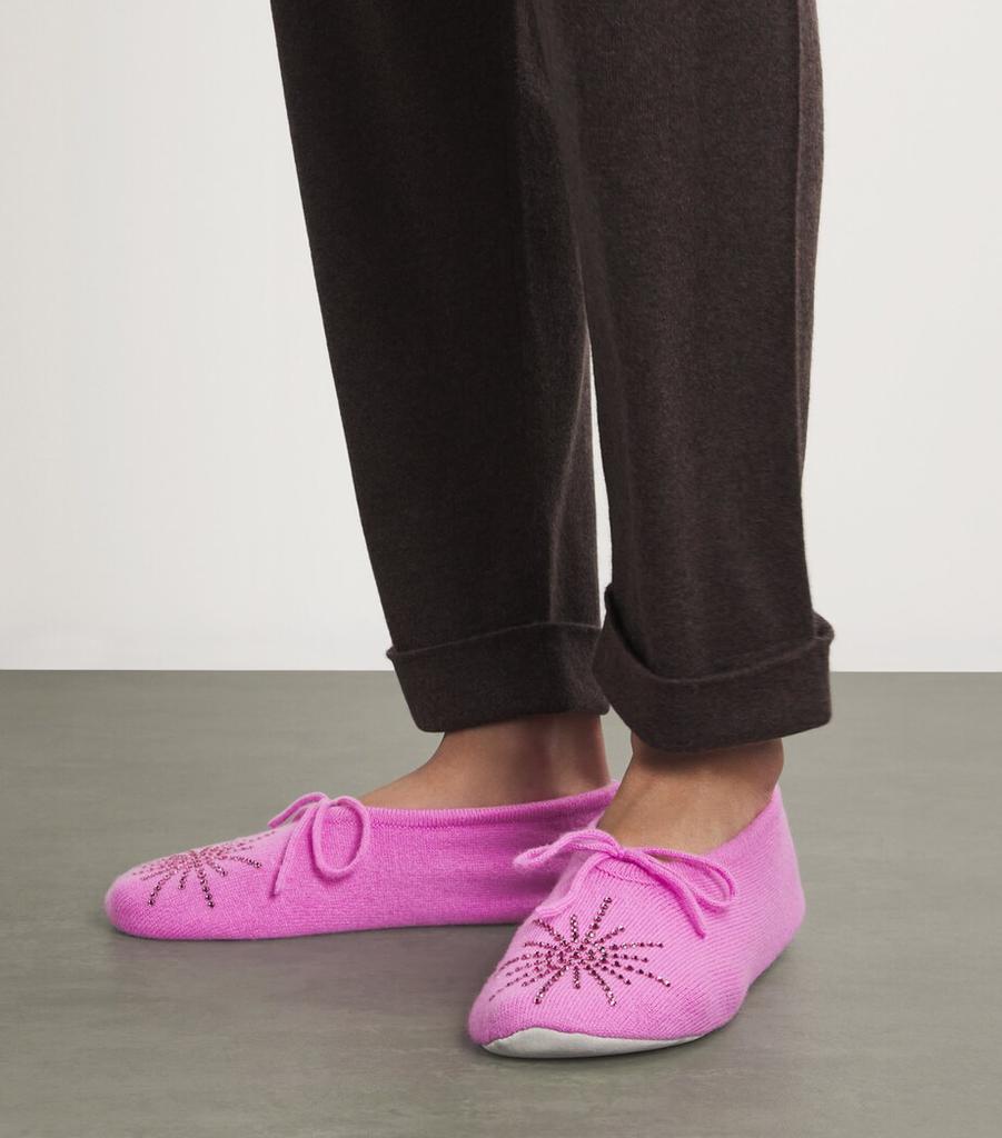 William Sharp Cashmere Crystal Dolly Slippers