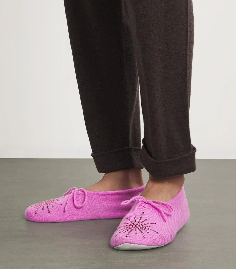 William Sharp Cashmere Crystal Dolly Slippers 2