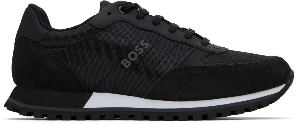 Hugo Boss Black Mixed-Material Sneakers 1