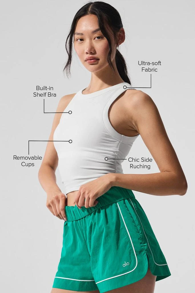 Alo Sway Bra Tank - White 2