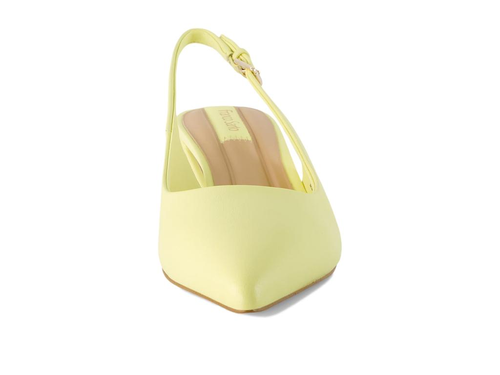 Franco Sarto Racer Slingback Low Block Heel Pointed Toe Pump