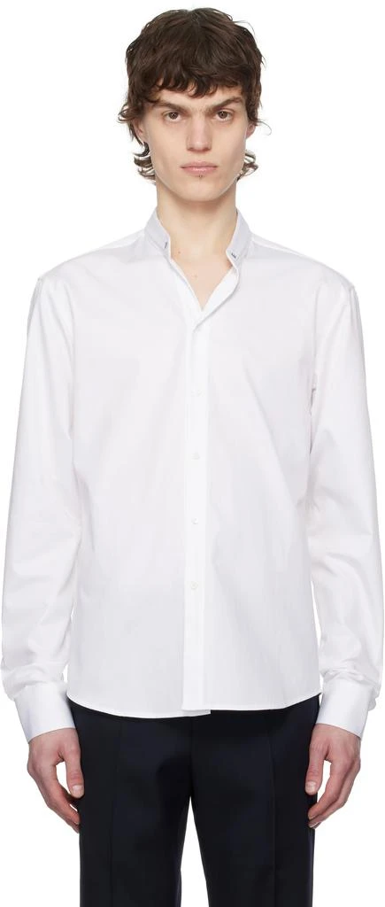 Wooyoungmi White Band Collar Shirt 1