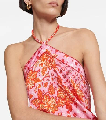 Poupette St Barth Isabelle floral halterneck top 4