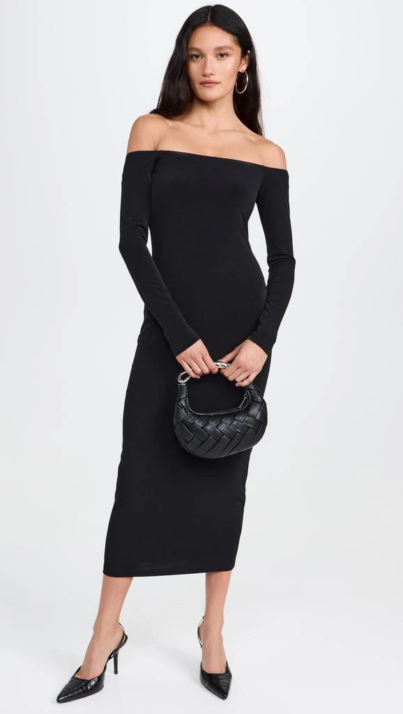 ribbed jersey bodycon dress Evie Ribbed-Knit Jersey Dress