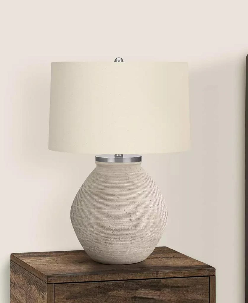 Monarch Specialties Lighting 25" Linen Table Lamp 3