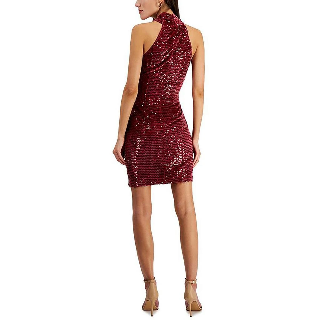 RACHEL Rachel Roy Womens Velvet Sequined Sheath Dress 2