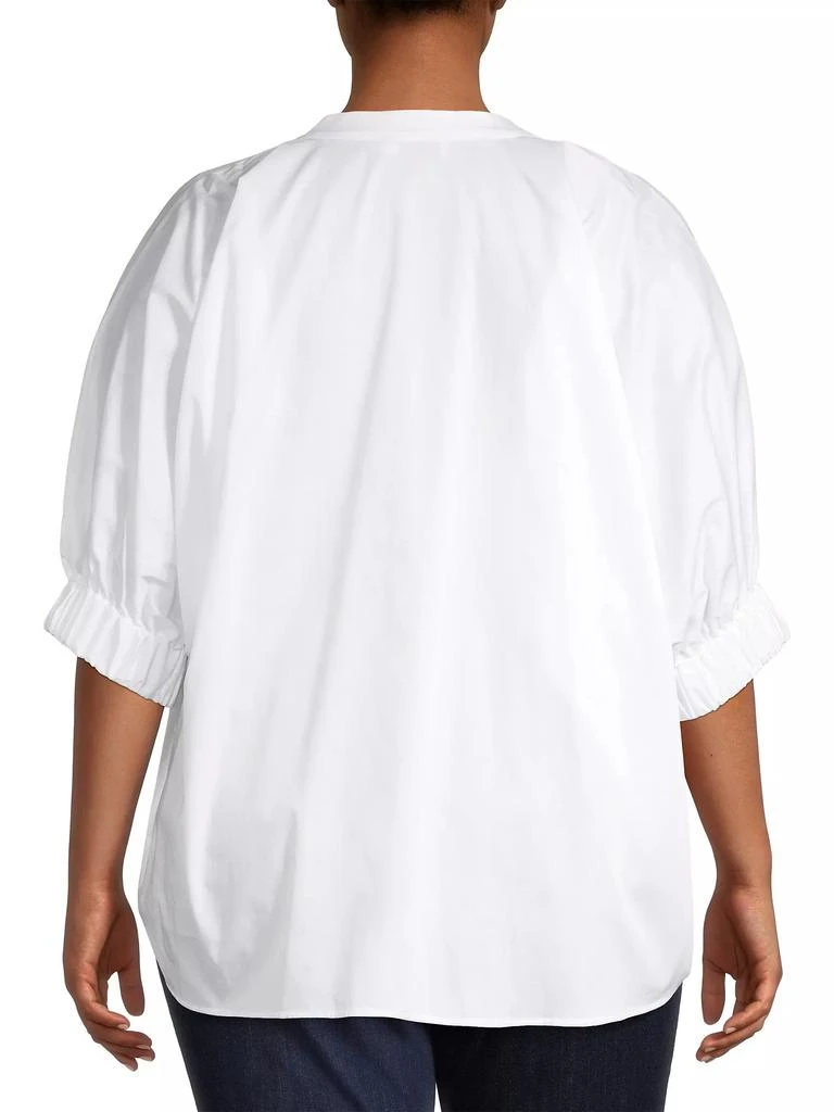 Harshman Medina Split-Neck Blouse 5
