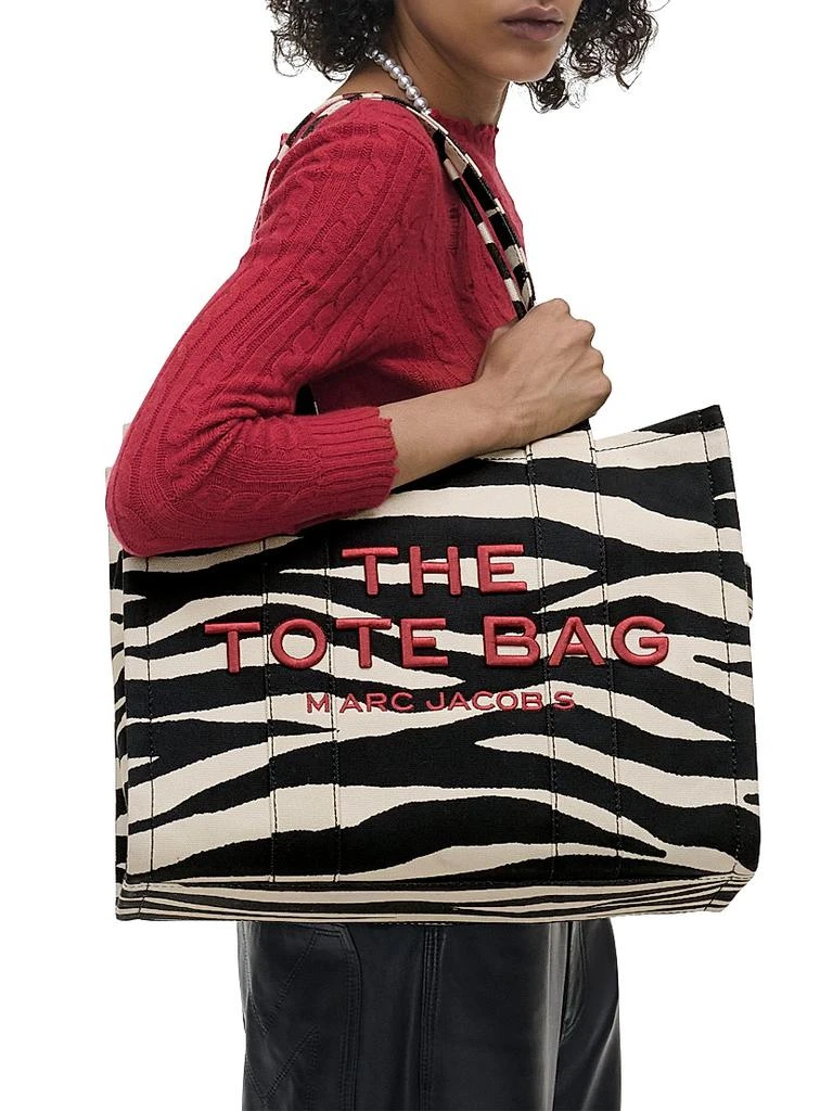 Marc Jacobs Zebra-Print Canvas Large Tote Bag 2
