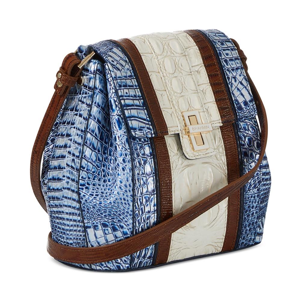 Brahmin Margo Coastal Blue Odysea Small Leather Crossbody