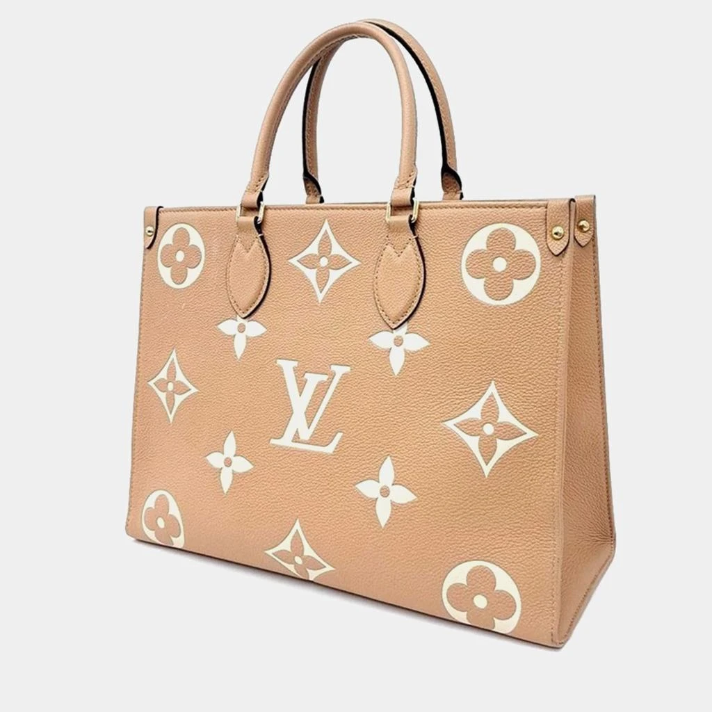 Louis Vuitton Louis Vuitton Beige/Ivory Monogram Empreinte Leather Onthego MM Tote Bag 2