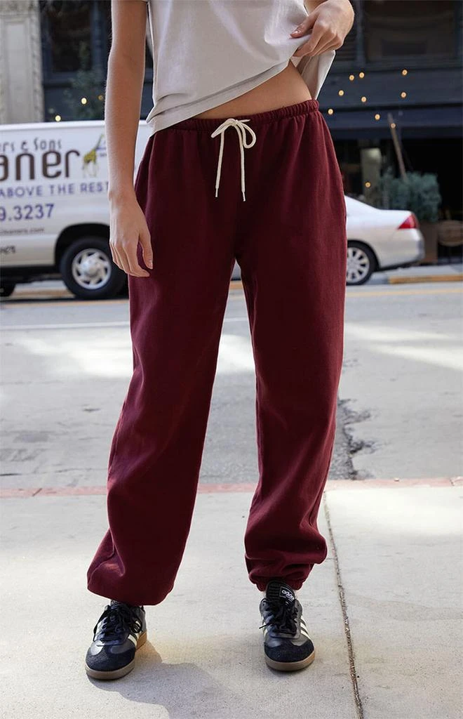 John Galt Burgundy Rosa Sweatpants 2