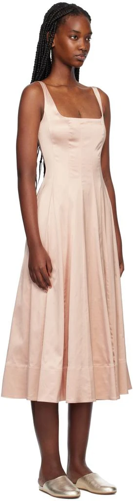 Staud Pink Wells Midi Dress 2