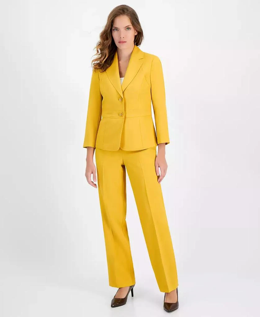 Le Suit Women
s Crepe Two-Button Blazer 
Pants, Regular and Petite 2