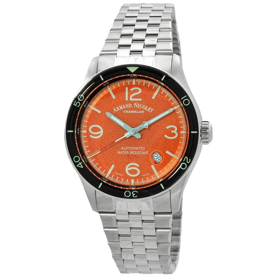Armand Nicolet M2H Automatic Orange Dial Men's Watch A740HNA-OR-BMA22740A 1