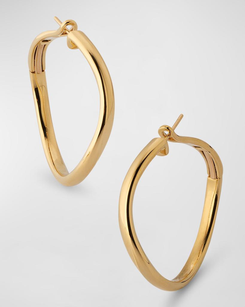 Walters Faith Julian 18K Yellow Gold Curved Hoop Earrings